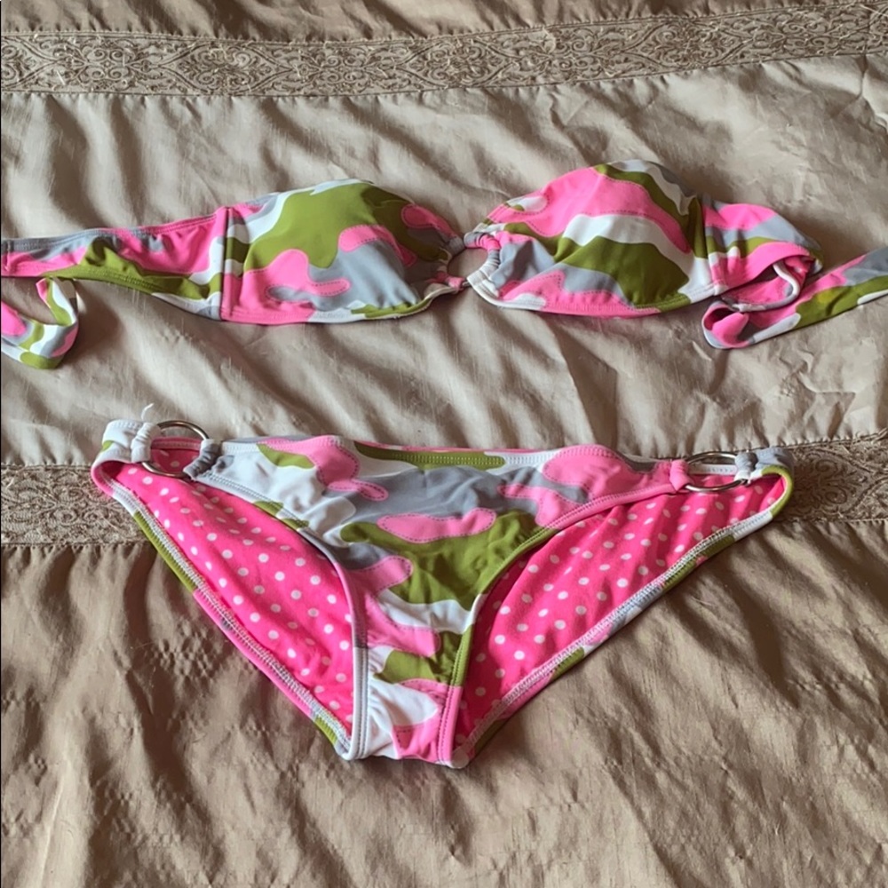 Pink camo bikini